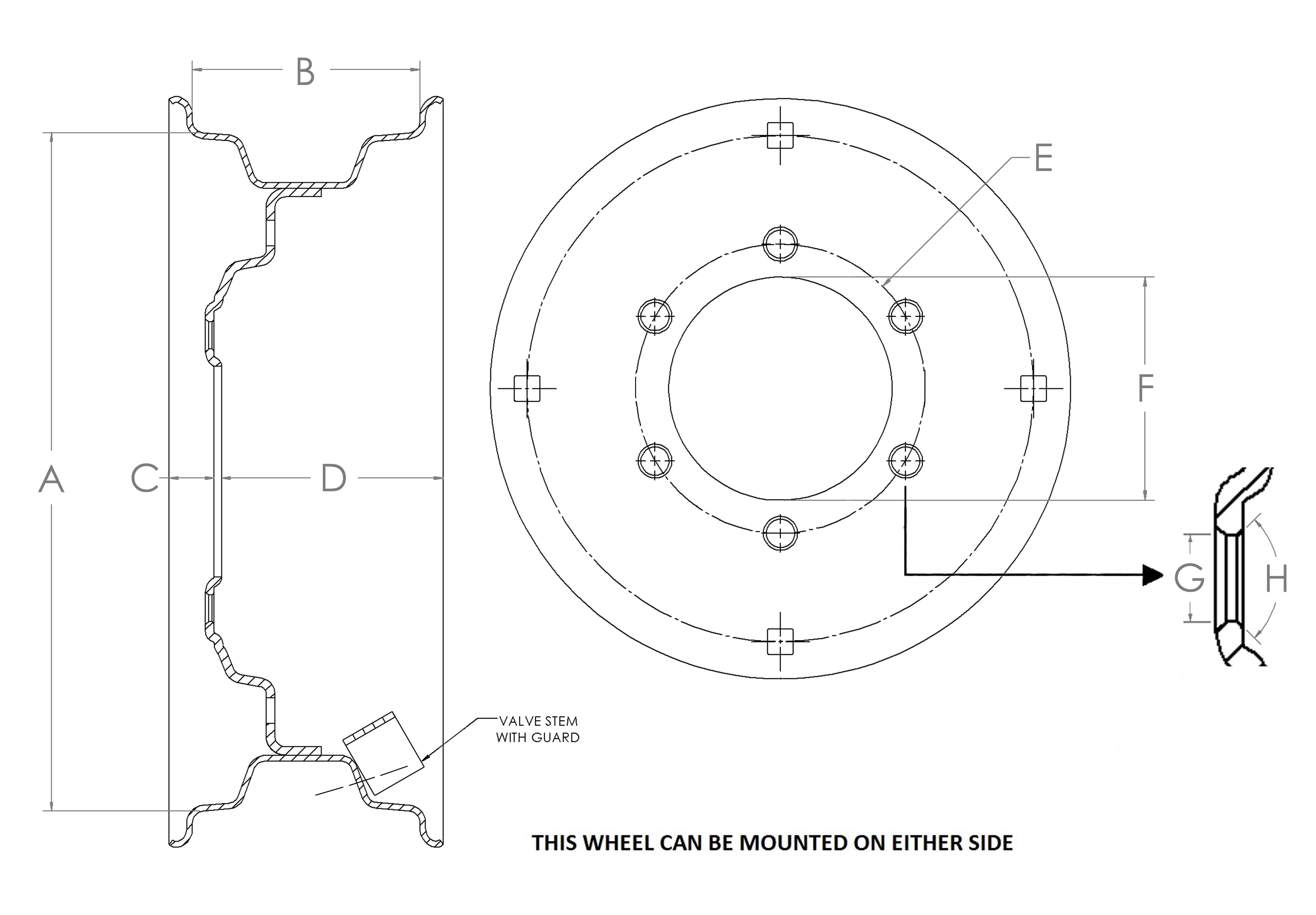 6 Hole Skid Loader with 6 bolt circle : Wold, Canada and United States
