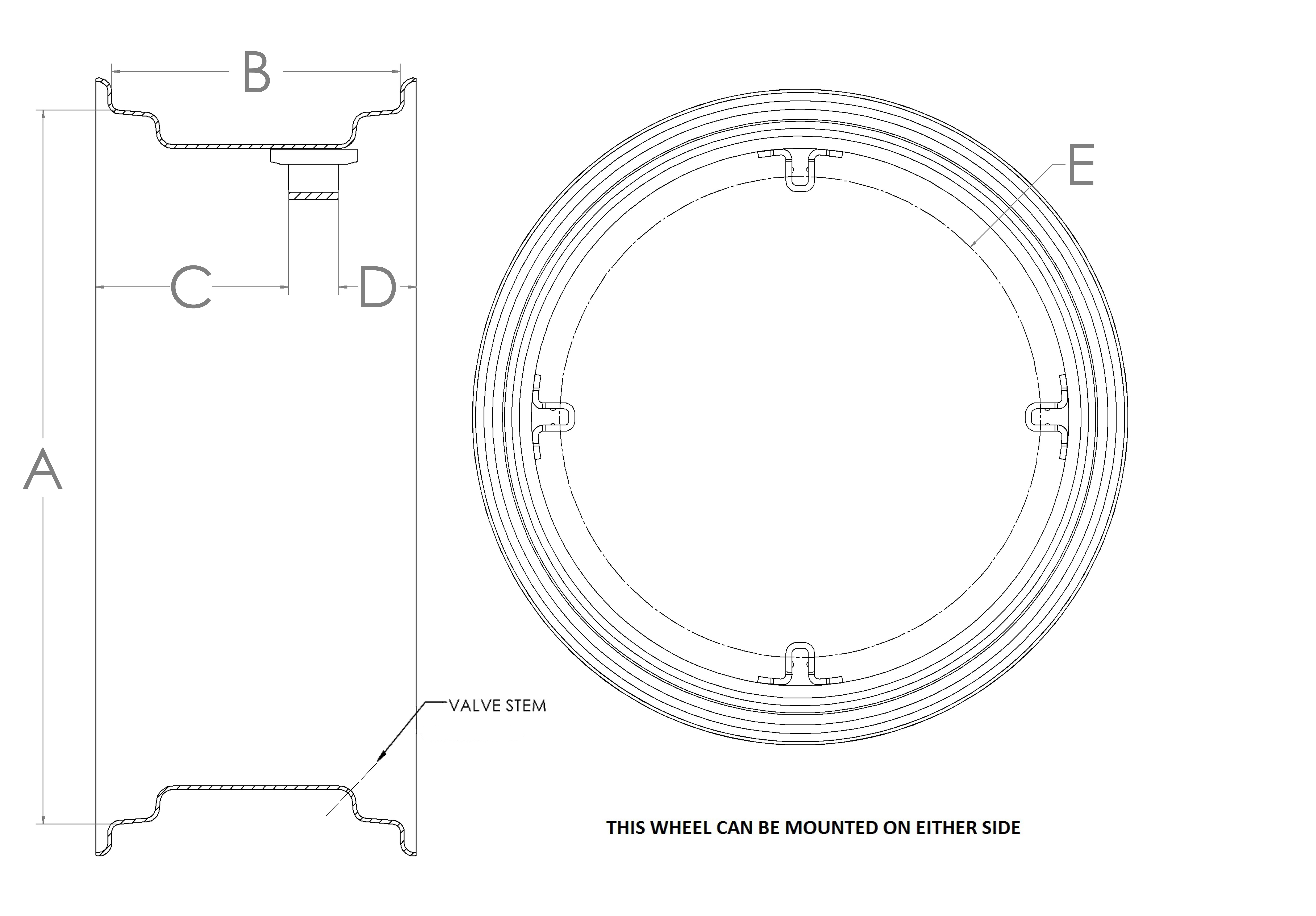 4 Clamp Wheels - Rim and clamp wheels in stock - Wold, United States