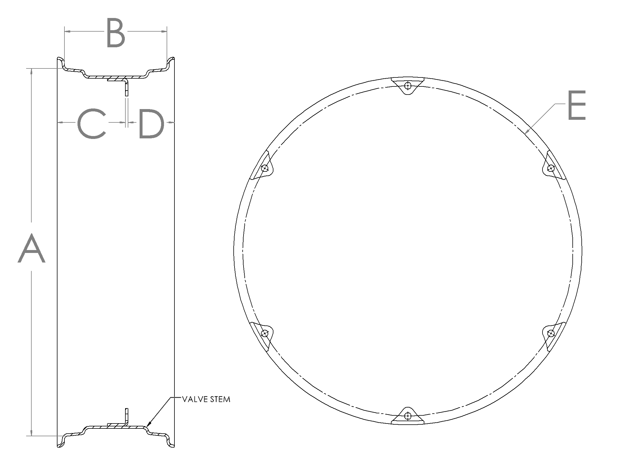 36 inch 6 Clamp Farmall C Rims : Rim and clamp : Wold, United States ...