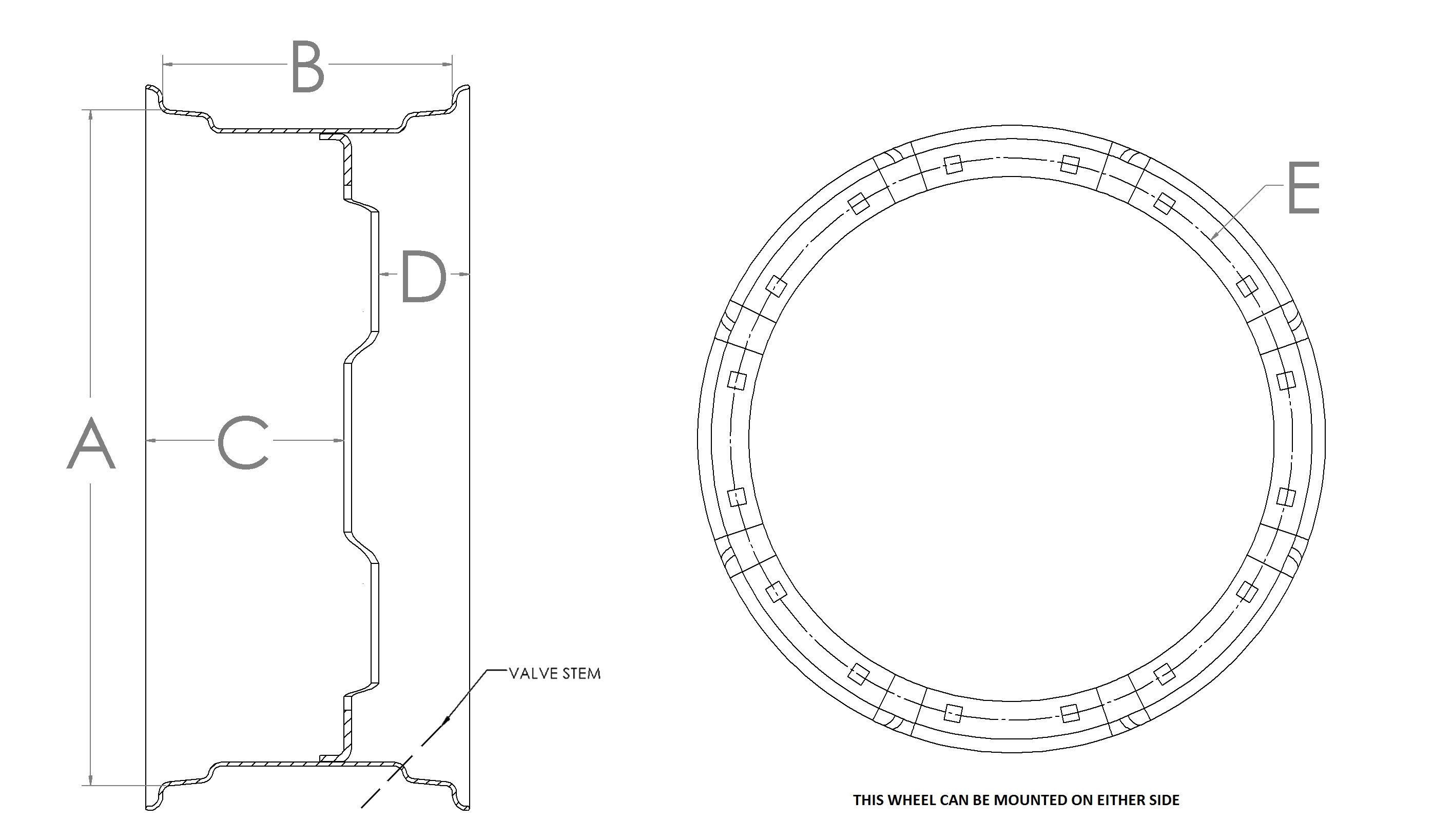 Tractor Wheel Rims, Tractor Waffle Wheels, 24, 32, 34, 38 Inch Tractor ...