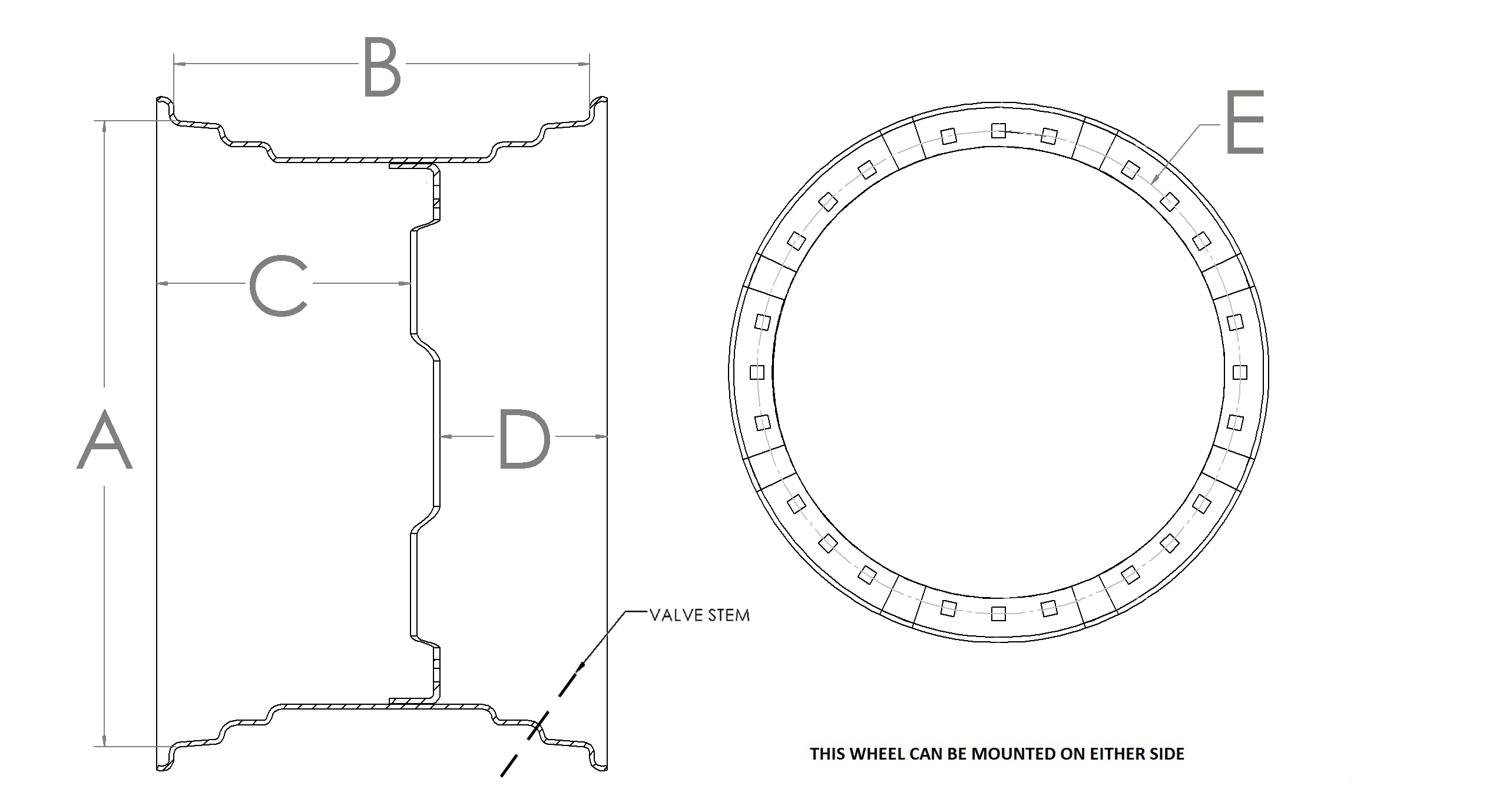 Tractor Wheel Rims, Tractor Waffle Wheels, 24, 32, 34, 38 Inch Tractor ...